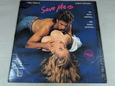 SAVE ME Laserdisc LD RARE HARRY HAMLIN LYSETTE ANTHONY! Erotic Thriller NOT DVD