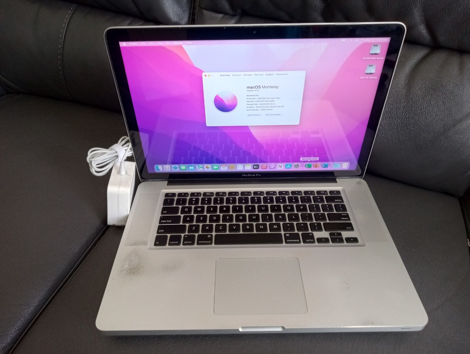 Apple - MacBook メモリ4GB, SSD250GB WinVista付き Apple MacBook Pro Core 2 Duo 2.6GHz 15” 500GB SSD+8GB+macOS