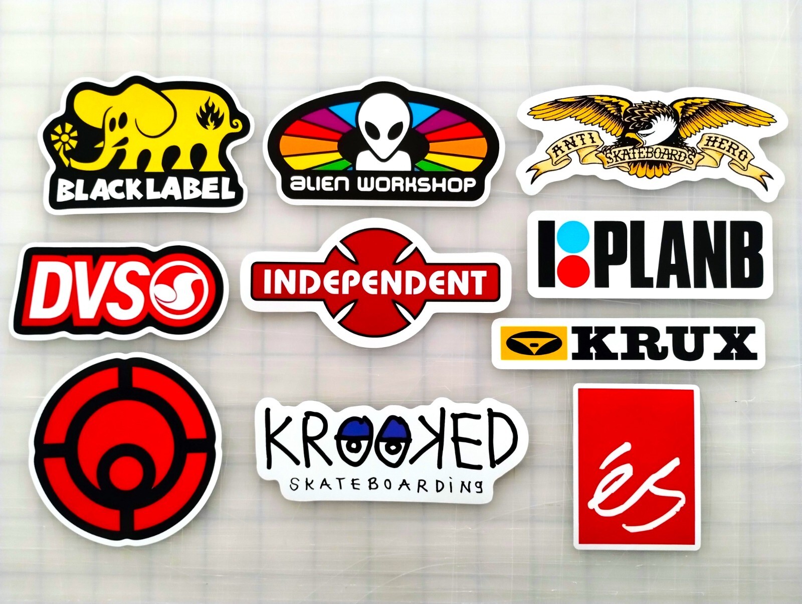 Skate Vinyl Sticker Lot (10 Stickers) Set 7 Skateboarding