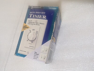 Intermatic FD60MWC 60-Minute In-Wall Auto Shut-off Timer
