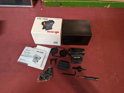 Holosun HS503CU Red Dot Sight New In The Package W Mounts 2 Moa dot 65moa circle