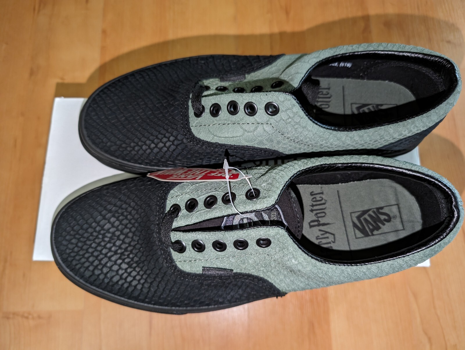 Pre-owned Vans X Harry Potter Era Slytherin Sneakers Snake Skin Universal Mens Shoes In Green