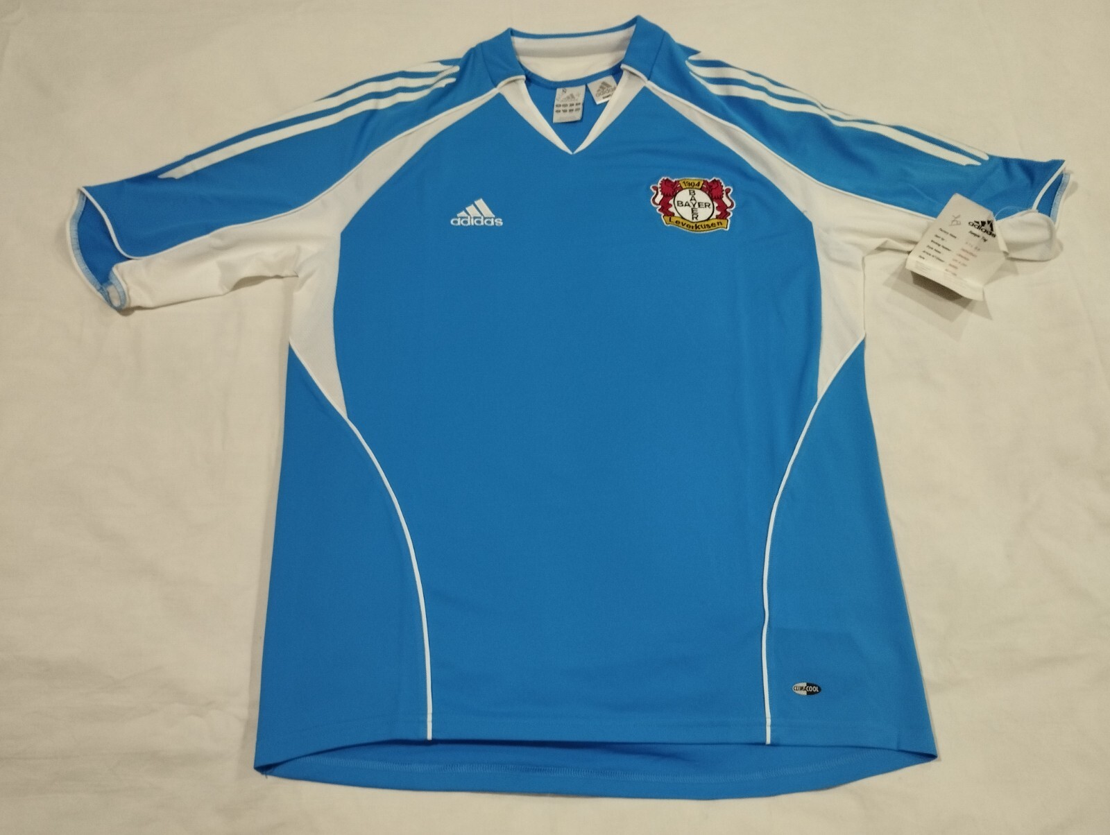 【珍品】adidas Bayer Leverkusen サッカーシャツ L 2007-08 Bayer Leverkusen Match Issue Home L/S Shirt #16