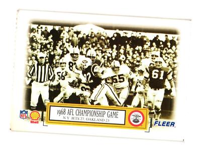 1995 Fleer Shell #6 1968 AFL Championship Game