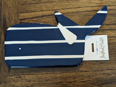 Coton Colors Happy Everything BIG Attachment WHALE navy white stripe New w/ Tag