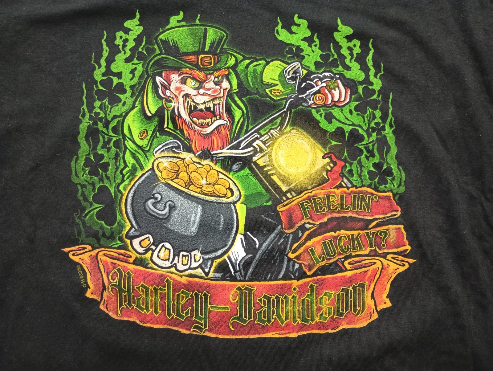 Harley-Davidson バイクレプラコーン TシャツダブリンL J25 Harley-Davidson バイクレプラコーン TシャツダブリンL J25