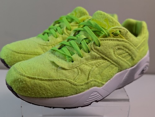 Puma Trinomic R698 Wool Pack Mens Green Lace Up Trainers