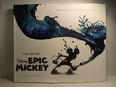 DISNEY THE ART OF EPIC MICKEY HARD COVER VERY GOOD CONDITION OOP RARE BOOK