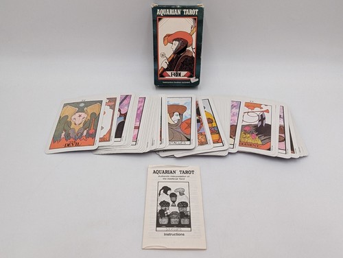 【Vintage】 THE AQUARIAN TAROT THE FOOL Vintage Aquarian Tarot Card Deck The Fool 1993 COMPLETE DECK