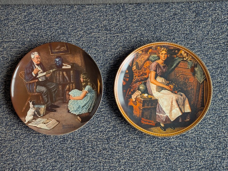 Norman Rockwell Plates Set