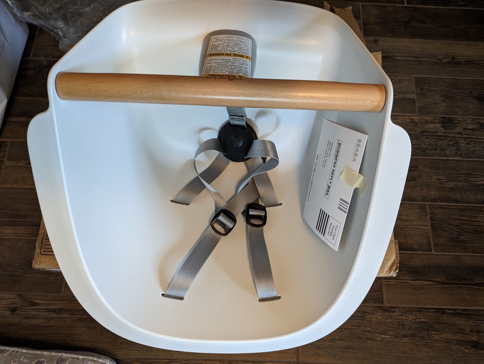 BEABA Up & Down High Chair - Grey/White - NEW!