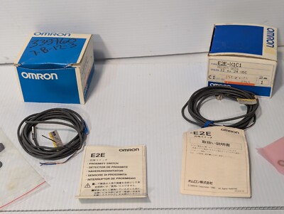 Lot of 2 NEW Omron E2E-X1C1 Proximity Switches