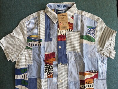 Desigual Men Cam_Salsa Patchwork Shirt