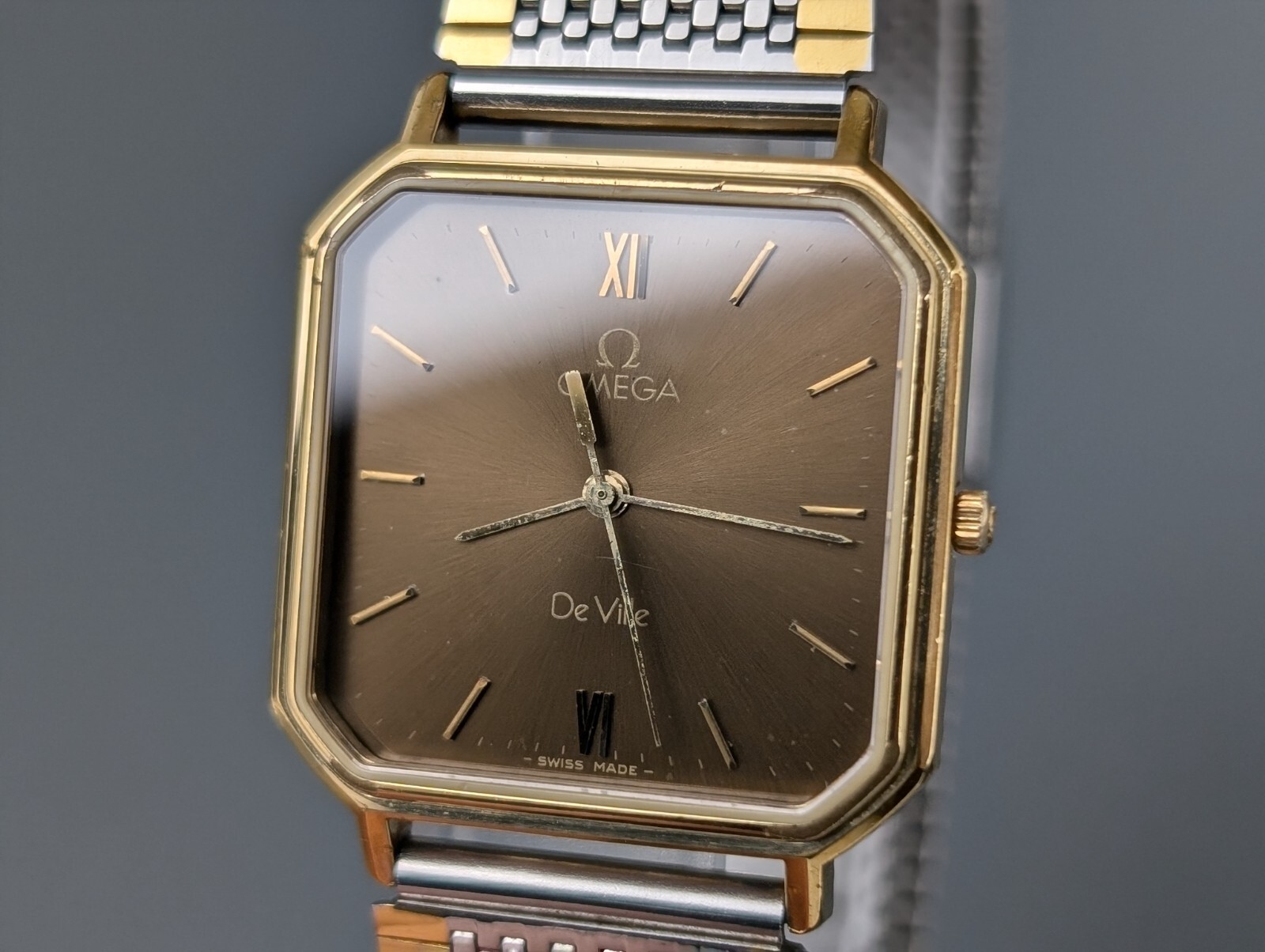 正規品【新品電池】OMEGA デビル/動作品 スクエア 1417 ヴィンテージ OMEGA - 正規品【新品電池】OMEGA デビル/動作品 スクエア 1417
