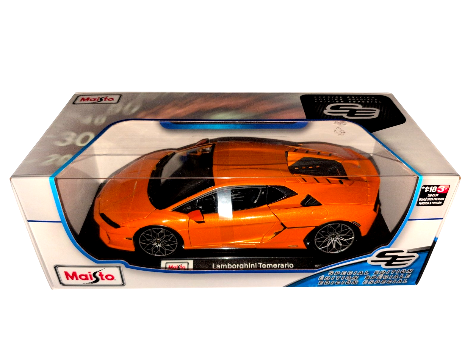 1:18 Maisto Lamborghini Temerario Orange Metallic Diecast Special