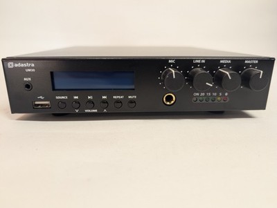Background Music Amp Adastra UM30 Compact 100V Mixer-Amp for Bars Cafes, 
