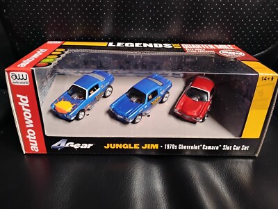Auto World Legends Of The Quarter Mile Ltd Ed Jungle Jim 3 Car Slot Car Set