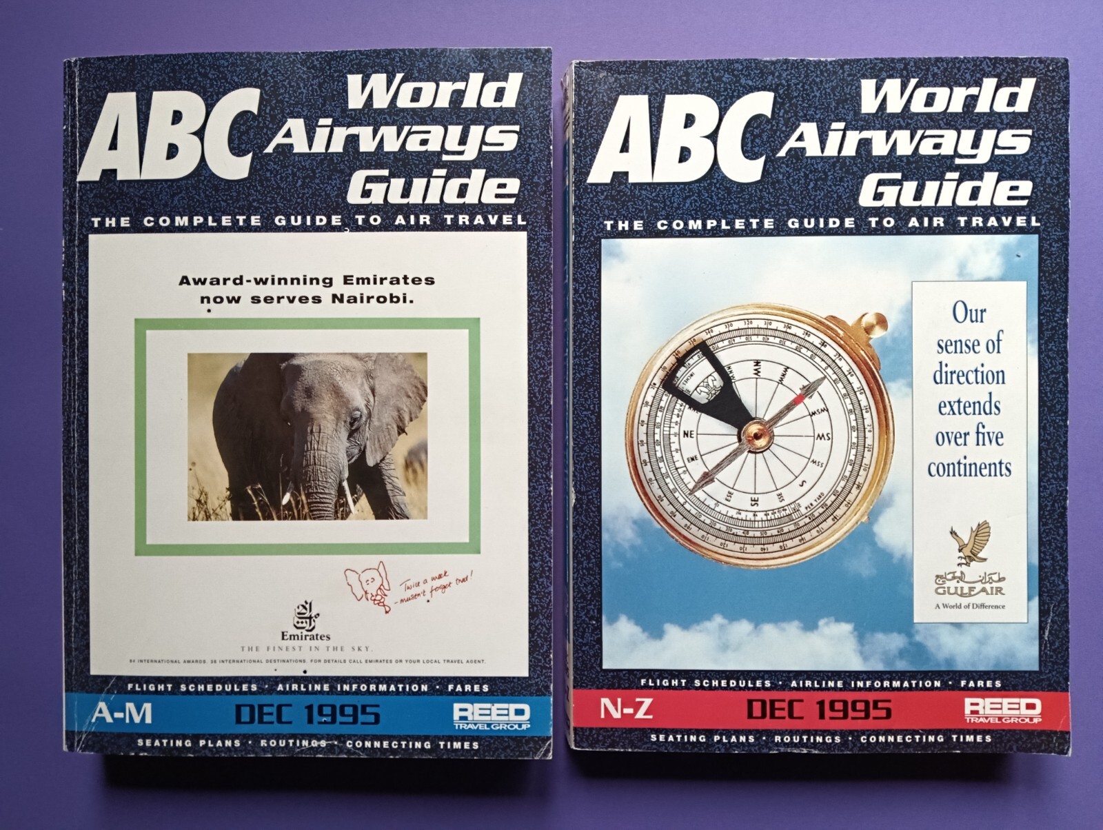 ＡＢＣ World Airways Guide MAR 1995 貴重品　洋書 ABC WORLD AIRWAYS GUIDE 1995 TWO VOLUMES | eBay