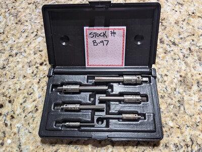 Walton Tools 18001 6 Pc. 4 Flute 3/16''-1/2'' Broken Tap Remover Extractor Set USA