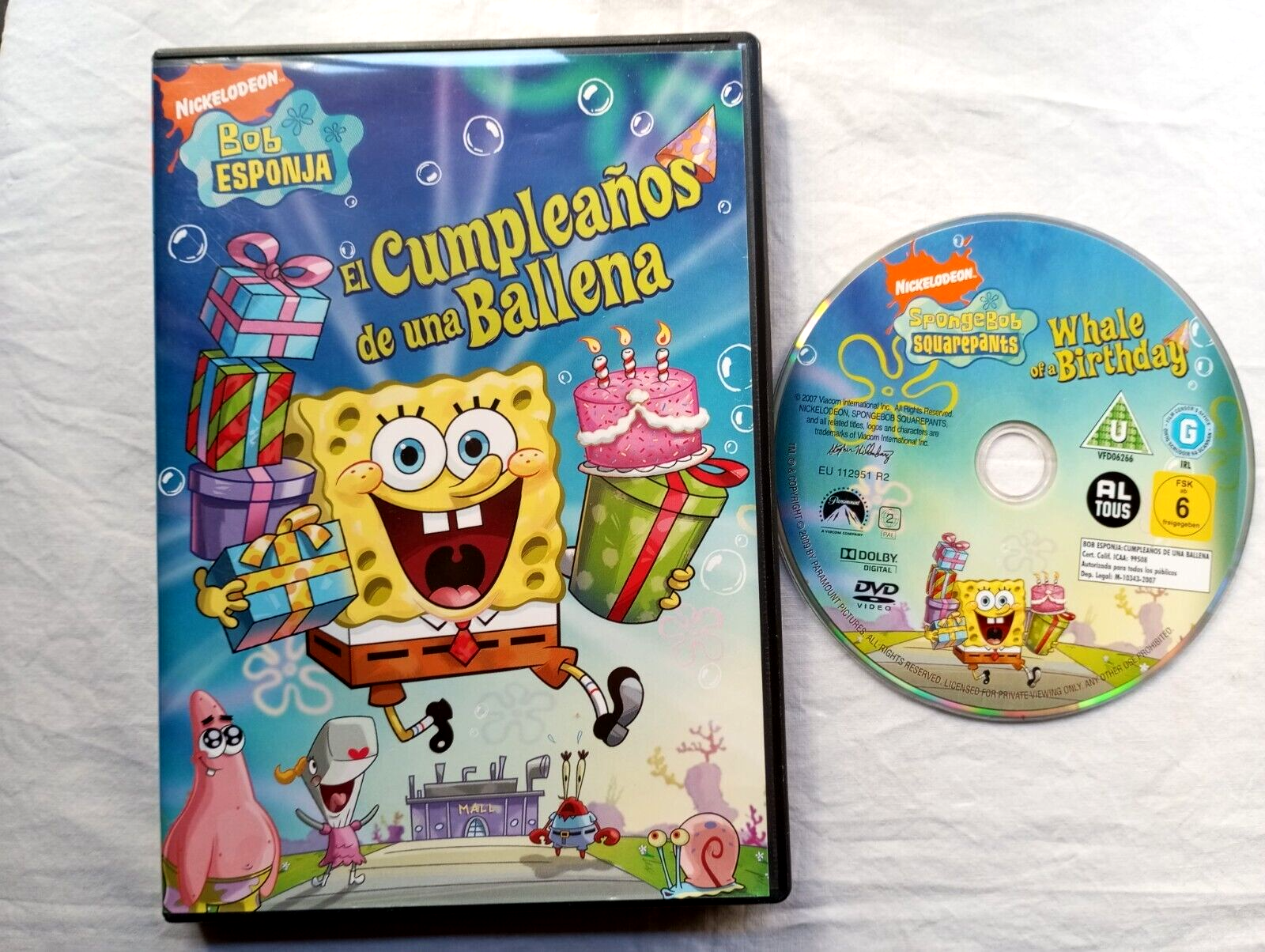 DVD SpongeBob - The Birthday of a Whale - 7 Episodes - Used