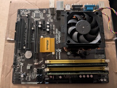 AsRock N68C-GS4 FX Motherboard AM3/AM3+ w/ I/O Shield Manual CD & AMD FX6100 CPU