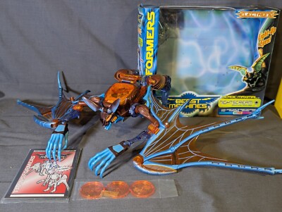 Transformers Beast Machines 2000 Nightscream *COMPLETE w/BOX & ACCESSORIES*