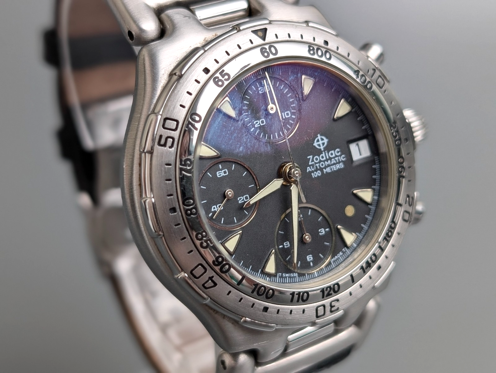 ポルコ様 Zodiac Gold Point Automatic Chronograph Men's Watch Ref 406.40.14