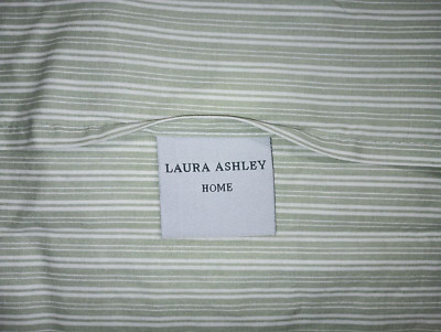 Laura Ashley Classics Cotton Green 2 Piece Sham-European Sham Clean EUC