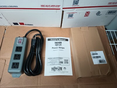TRIPP LITE WABER INDUSTARIAL POWER STRIP  3 OUTLET 15 AMP 3SP9 NEW FAST SHIPPING