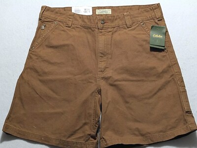 Cabela's Men's Size 36 Shorts Roughneck Heavy Duty Brown Carpenter Cargo Work 