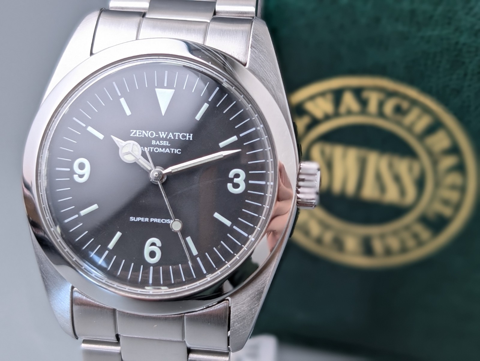 ZENO WATCH BASEL ZN-001 Explorer Black Dial Men's Watch