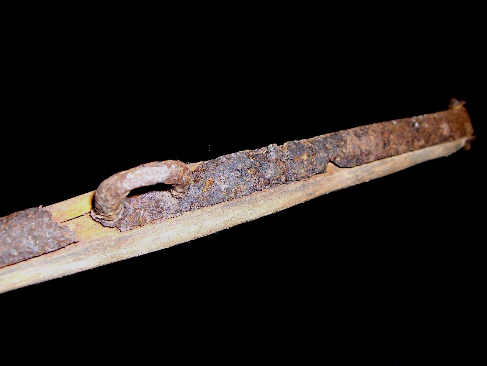 #1134 - SMALL, NARROW ANTIQUE WOODEN HORSE COLLAR HAMES - HARNESS HOOKUP