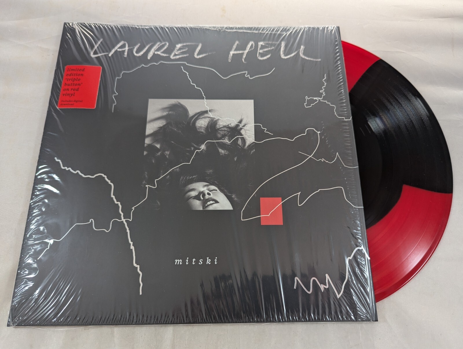 Mitski – Laurel Hell - Red & Black Triple Button COLOR