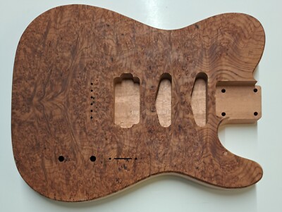 Custom Telecaster Body Semi-hollow Backroute F Hole Optional Birdseye Maple Burl
