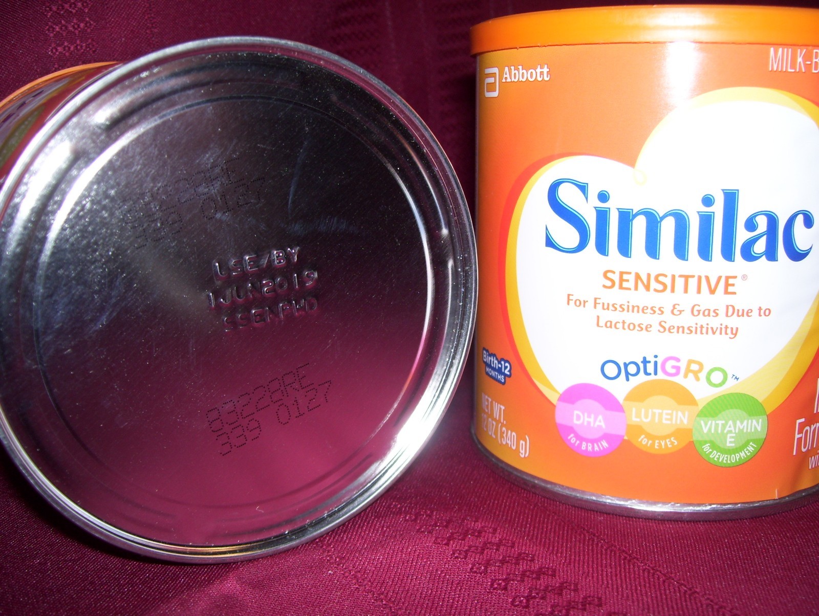 2 cans 24 oz total Similac Sensitive Optigro Baby Infant Formula Iron 6/2019 ex