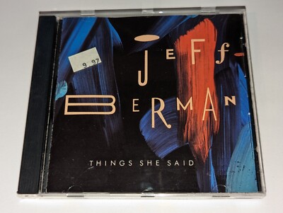 *NEW/SEALED* Jeff Berman ''Things She Said'' CD 7 Songs 1993 Palmetto Records