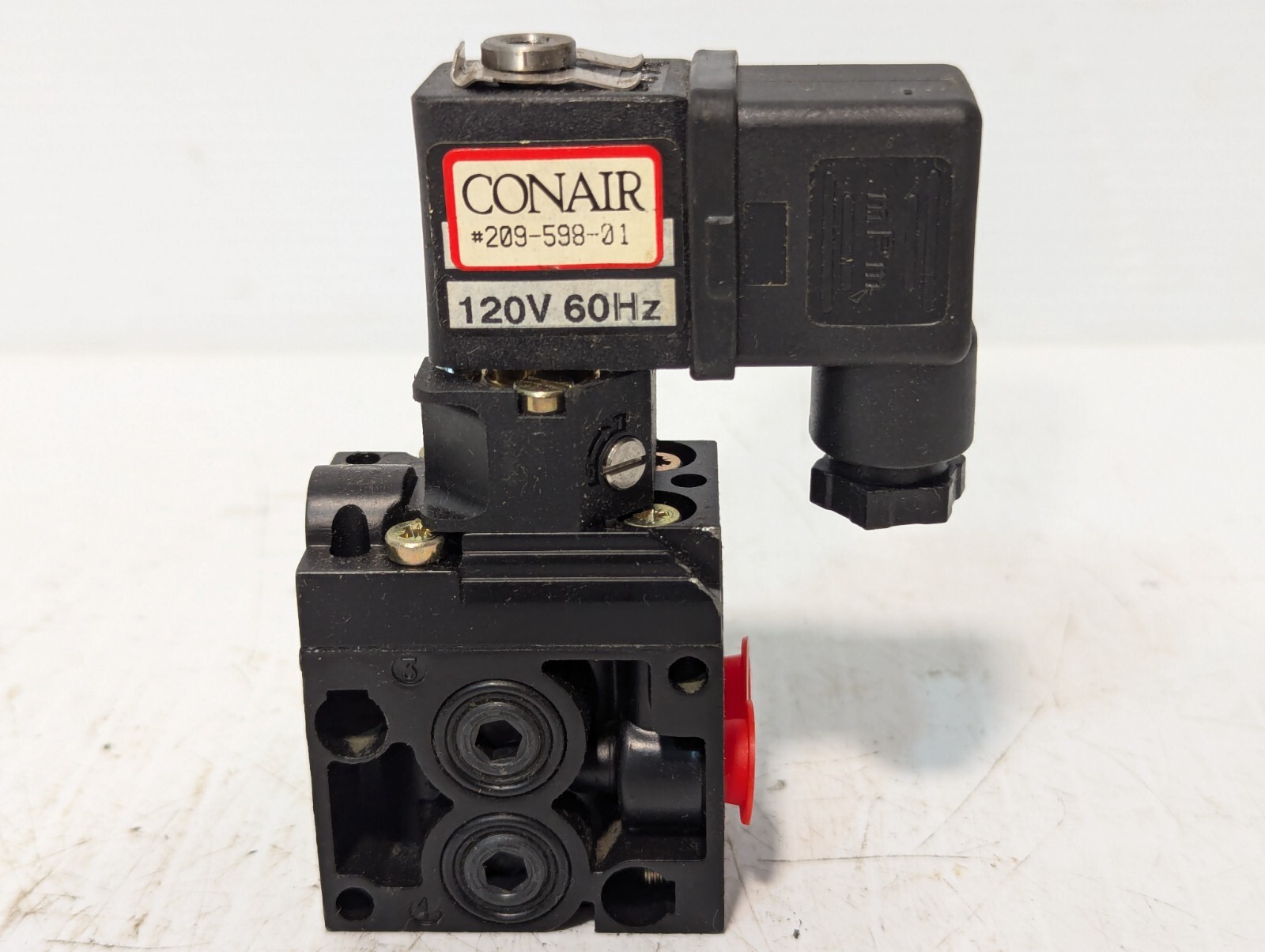 CONAIR 209-598-01 Solenoid 3 Way Valve, 120V-60Hz