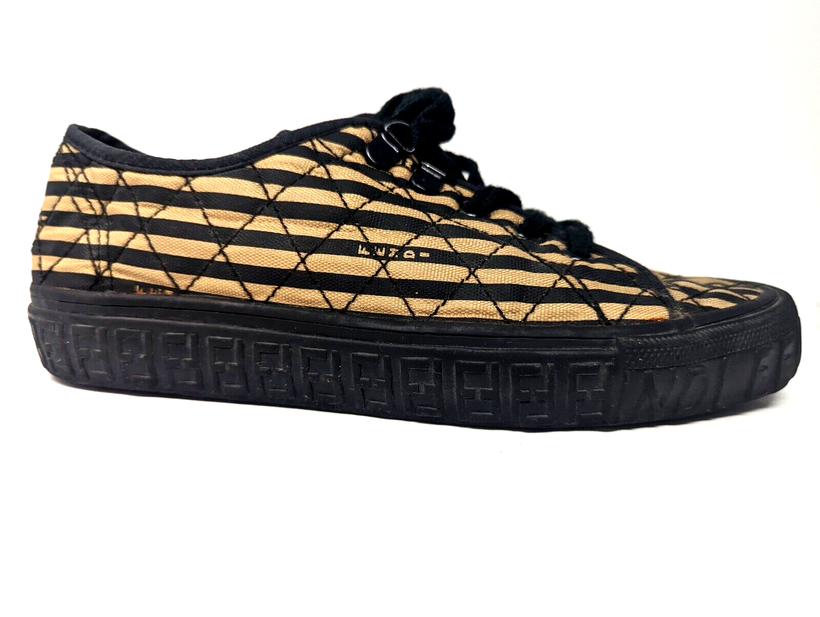 Fendi Low Top Sneakers Y2K Classic Spell Out Striped Fendi Low Top Sneakers Y2K Classic Spell Out Striped