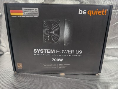 Be quiet! System Power U9 700w, 80+Bronze Non-Modular Power Supply 