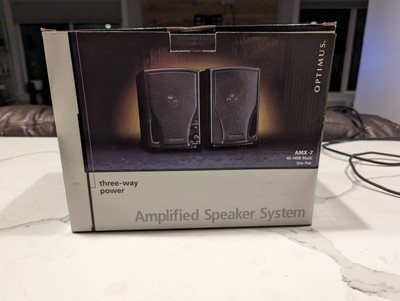 NEW Radio Shack AMX-7 Portable Amplified Speaker System 40-1408