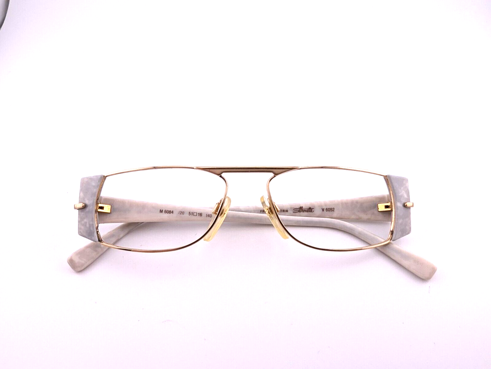 Silhouette Eyeglasses Frames Only, M 6084 /20, 51-16-140, White, Made in Austria