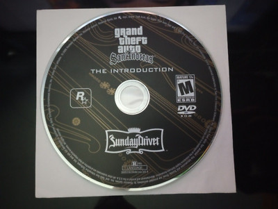 Grand Theft Auto San Andreas The Introduction DVD Sunday Driver 