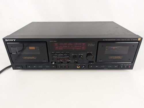 SONY HX PRO TC-WR87ES DUAL CASSETTE DECK FOR PARTS OR REPAIR *SEE DESCRIPTION*