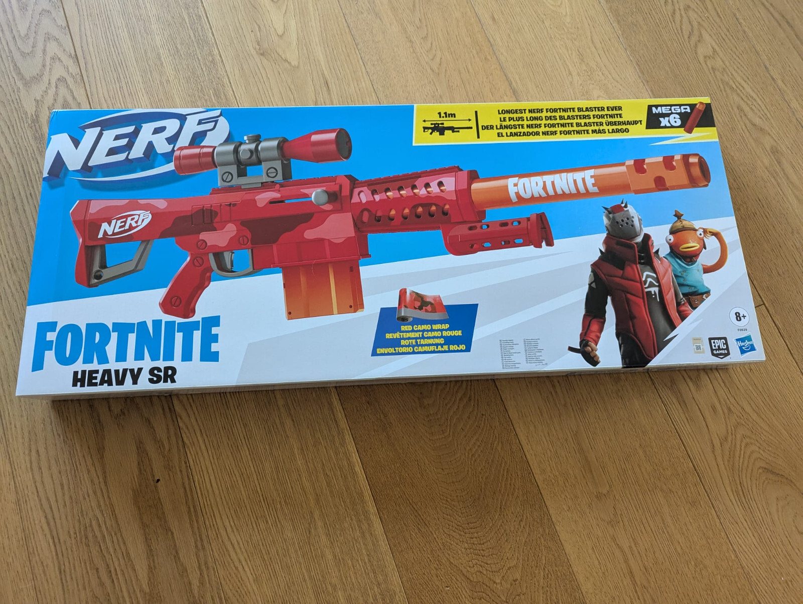 Nerf Fortnite Heavy SR Sniper Brand new in Box Mega darts