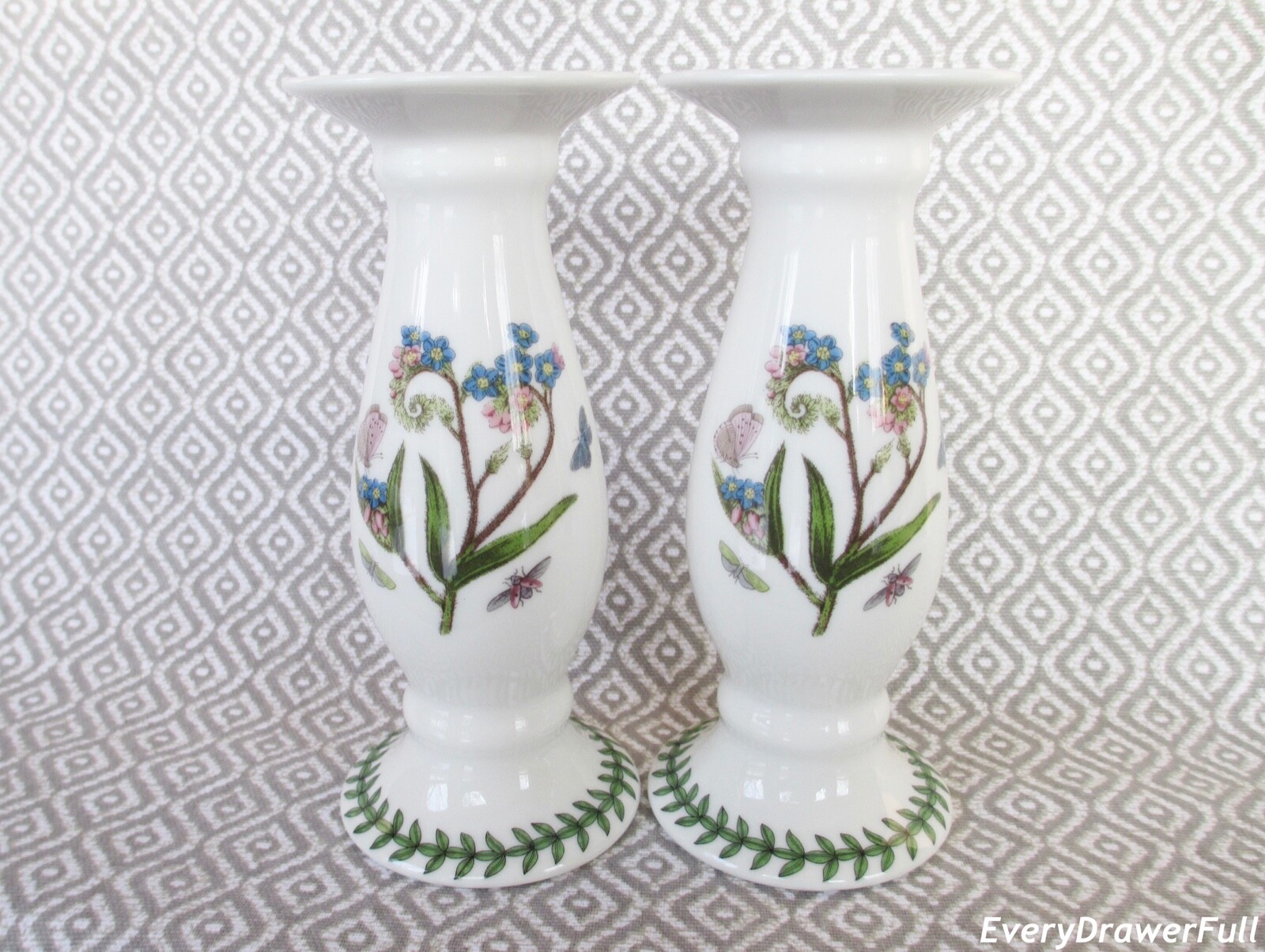 Portmeirion Botanic Garden CANDLESTICKS Pair