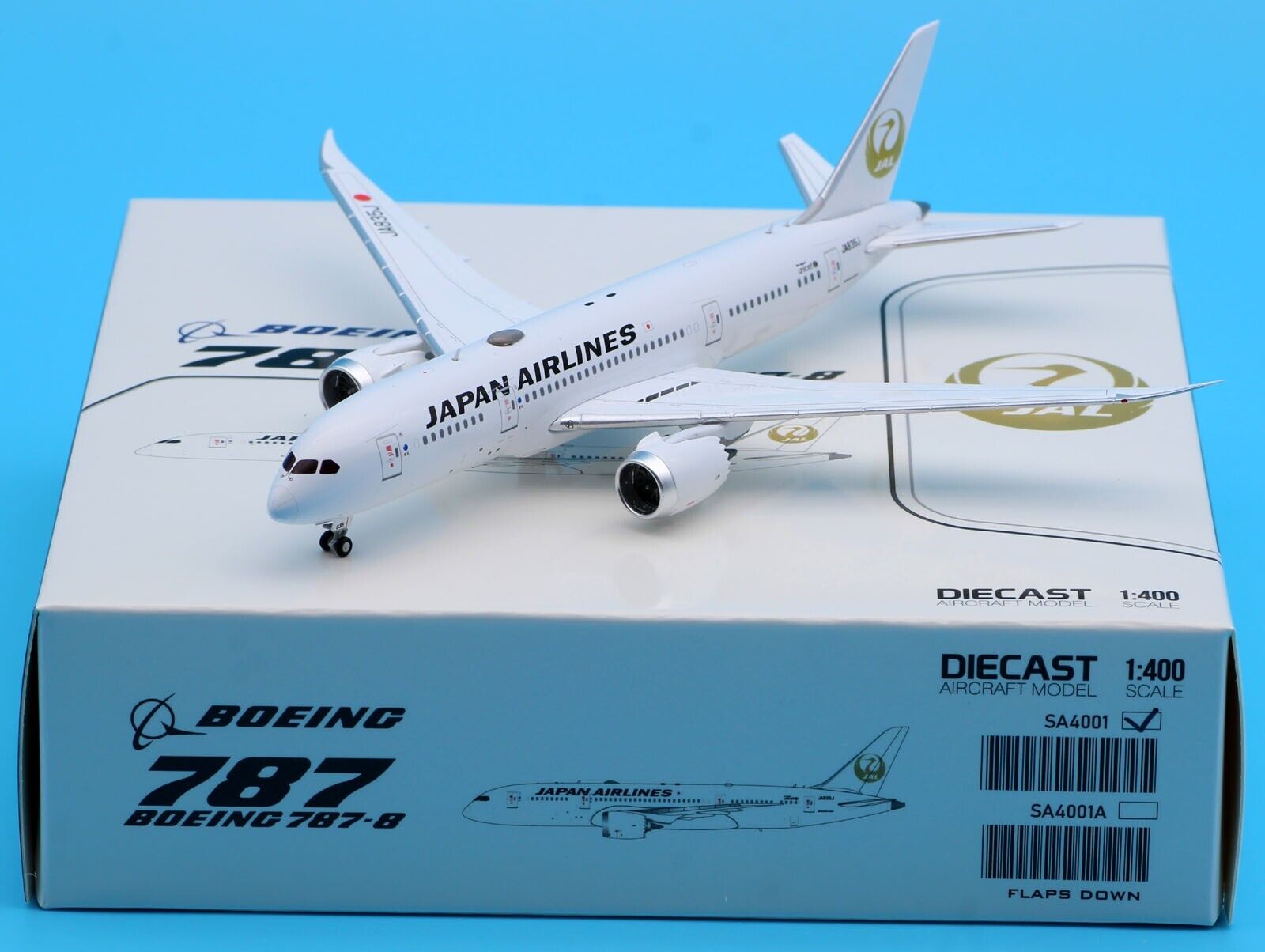 JC Wings 1:400 Japan Airlines JAL Boeing B787-8 Diecast JC Wings 1:400 Japan Airlines JAL Boeing B787-8 Diecast