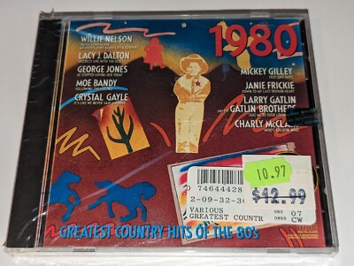 *NEW/SEALED* Greatest Country Hits of the 80's: 1980 CD Willie Nelson/Moe Bandy+