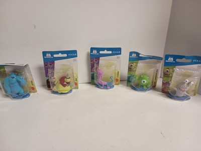Pixar Monsters Inc Figures Micro Collection Set of 5 Sulley Mike Boo Randall Roz