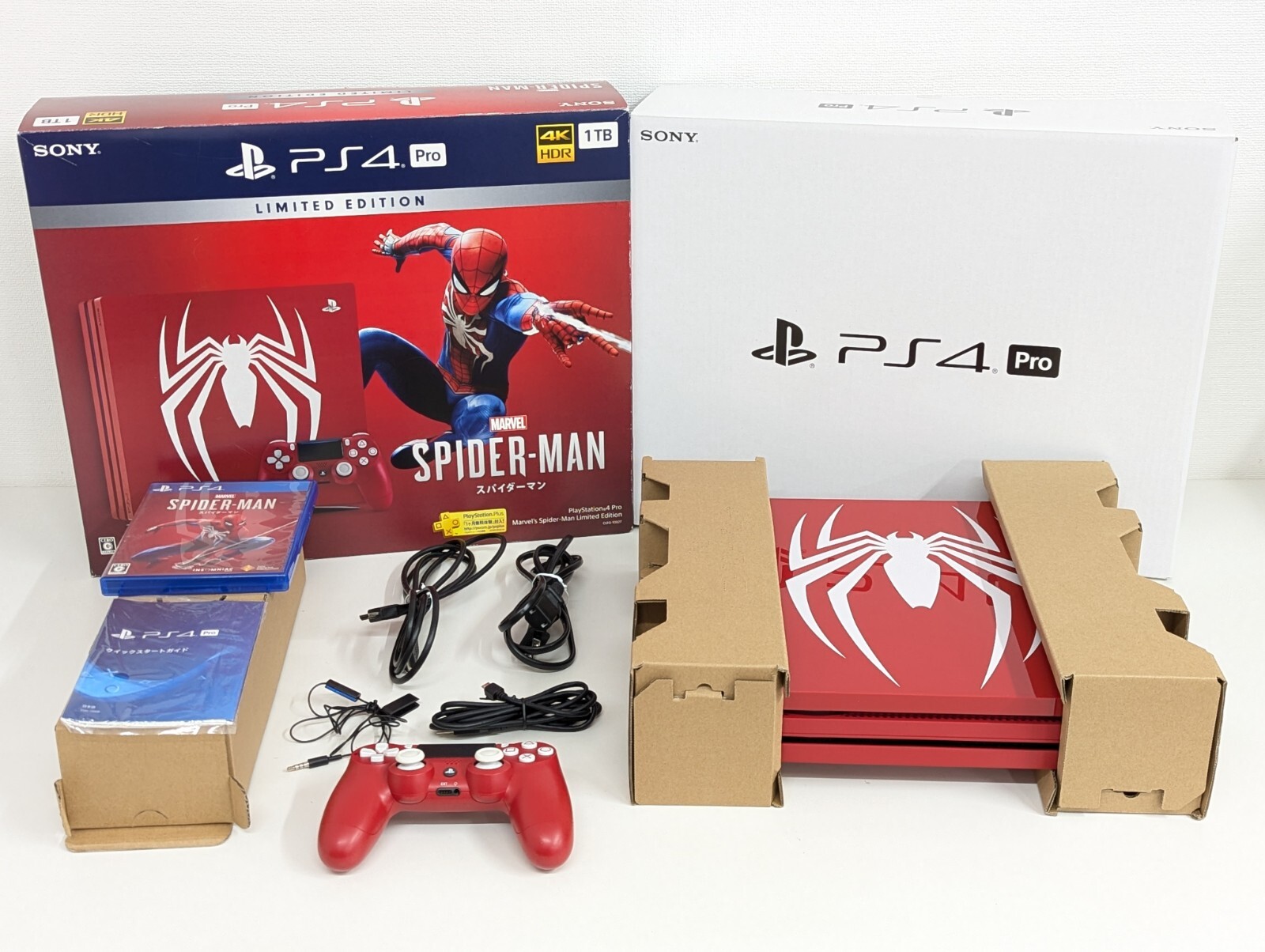 売約済限定版 PS4 Pro HDD 1TB スパイダーマンLimited Edition 龍が 