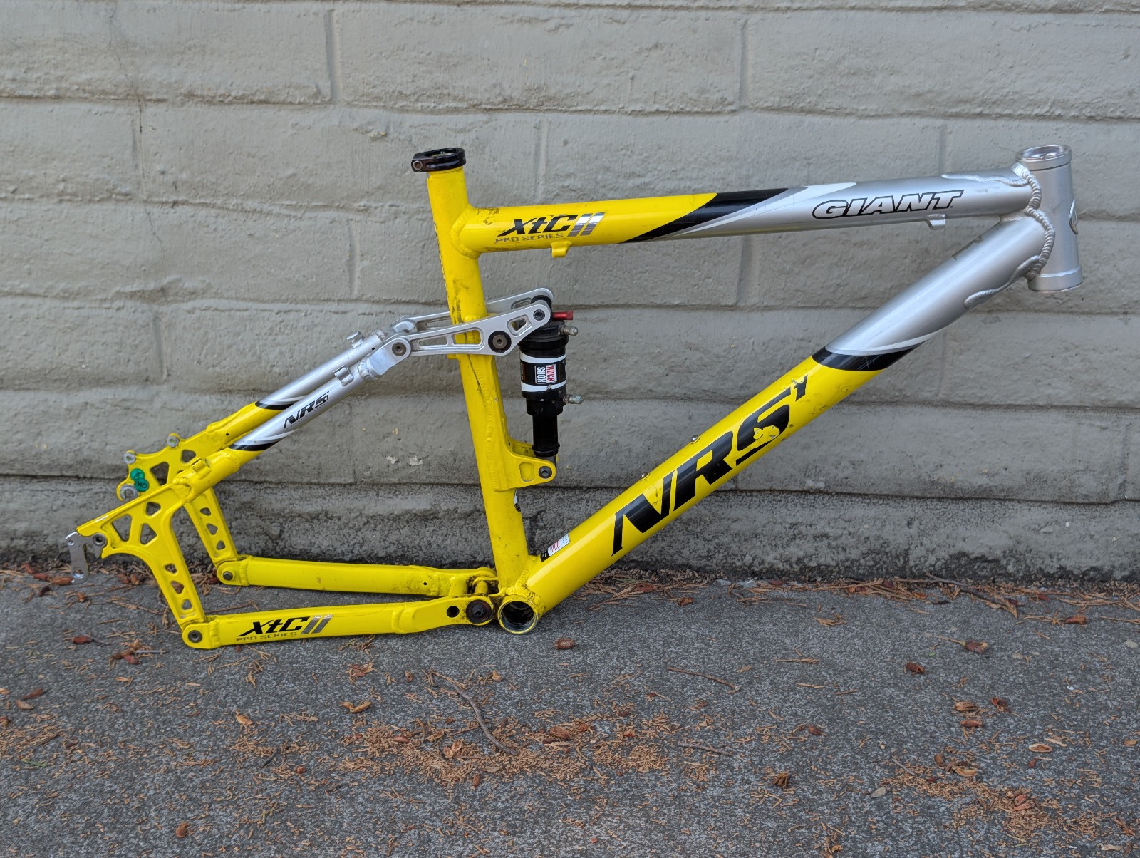2002 Giant XTC NRS 1 Mountain Bike Full Suspension Frame 26